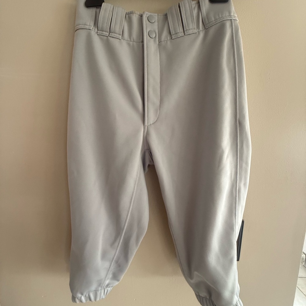 Men’s Mizuno Grey Knickers Baseball Pants Size Small